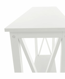 Toaletné stolíky KONDELA Sonet konzolový stolík biela