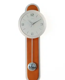 Hodiny Dizajnové kyvadlové nástenné hodiny JVD NS17014/41, 63cm