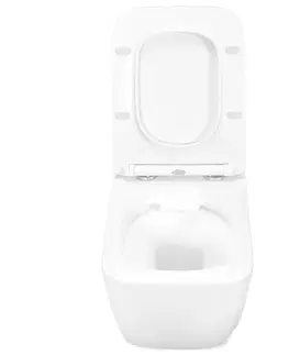Záchody REA - Závesná WC misa vrátane sedátka Martin Rimless REA-C8006