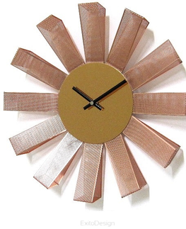 Hodiny Nástenné hodiny ExitDesign Petal Copper 3063RS, 35cm