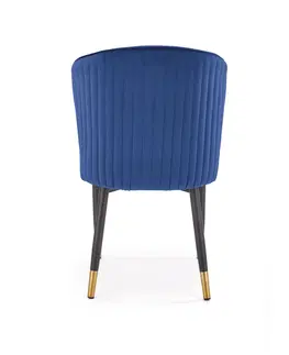 Jedálenské stoličky HALMAR K446 jedálenská stolička granátová / čierna