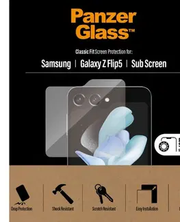 Ochranné fólie pre mobilné telefóny Ochranné sklo PanzerGlass AB pre Samsung Galaxy Z Flip5 5G 7337