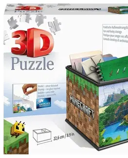 Hračky puzzle RAVENSBURGER - Úložná krabica Minecraft 216 dielikov