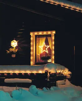 Vianočné osvetlenie do okien Konstsmide Christmas Silueta do okna Hviezda s LED vnútorná teplá biela