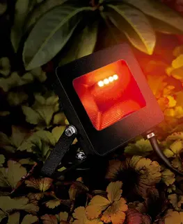 Vonkajšie svietidlo s bodcom do zeme Heitronic Vonkajší LED reflektor Kingston so zemným hrotom, RGBW