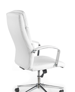 Kancelárske stoličky HALMAR Aurelius kancelárske kreslo s podrúčkami biela