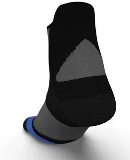 ponožky Bežecké ponožky Run900 Strap hrubé čierno-modré