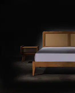 Manželské postele Manželská posteľ BERNY 180, orech 02
