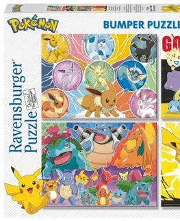 Hračky puzzle RAVENSBURGER - Pokémon 4x100 dielikov