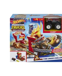 Hračky - autíčka MATTEL - Hot Wheels Monster Trucks Aréna: Závodná Výzva Herný Set, Mix Produktov