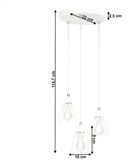Lampy Visiaca lampa, biela/kov, OKIRA TYP 1