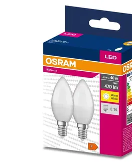 LED osvetlenie Osram SADA 2x LED Žiarovka B35 E14/4,9W/230V 3000K - Osram 