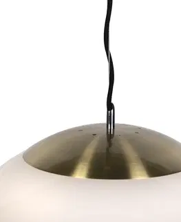 Zavesne lampy Škandinávska závesná lampa opálové sklo 50 cm - lopta 50