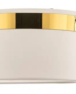 Stropné svietidlá Euluna Stropné svietidlo Tilden, 50 cm, biele/zlaté