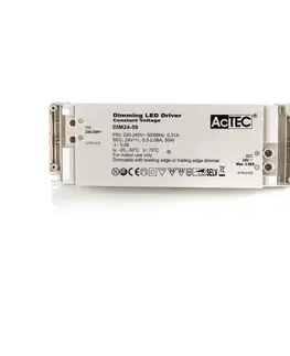 Napájacie zdroje s konštantným napätím AcTEC AcTEC DIM LED budič CV 24V, 50W, stmievateľný