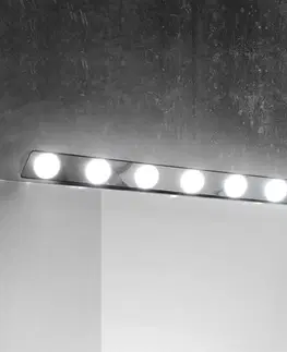 Nástenné svietidlá Ebir Zrkadlové LED svietidlo Hollywood, 85 cm 7-pl.