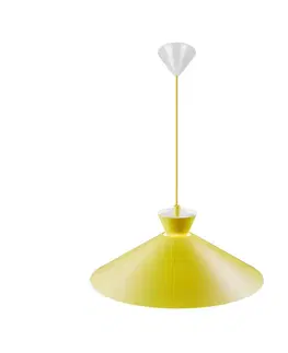 Závesné svietidlá Nordlux Závesné svietidlo s kovovým tienidlom, žlté, Ø 45 cm