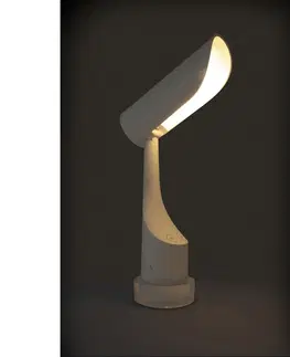 Stolové lampy Retlux RTL 205 Stolová LED lampa s ambientným podsvietením biela, 5 W