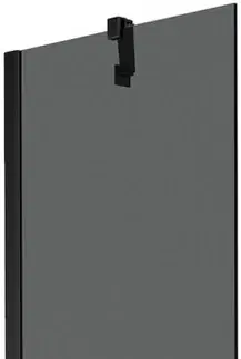 Sprchové dvere MEXEN/S - Next vaňová zástena FIX 50 x 150 cm, grafit, čierna 895-050-000-00-40-70