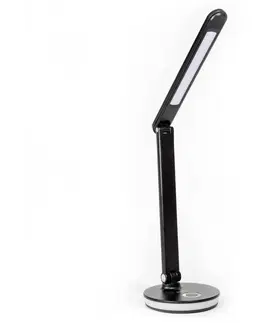 Lampy  LED RGB Nabíjacia stolná lampa s funkciou powerbanky LED/12W/5V 2800-6000K čierna 
