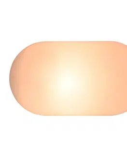Nástenné svietidlá Nordlux Nástenné svetlo Foam v oválnom tvare s IP44, biela