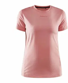 Dámske trička Dámske funkčné tričko CRAFT ADV Essence SS ružové 1909984-740000 XL