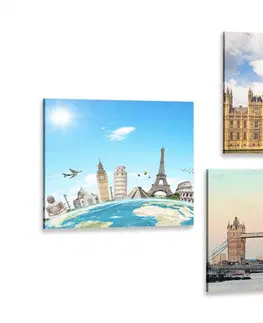 Zostavy obrazov Set obrazov čarovný Londýn