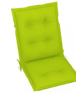 Sedákov Podušky na záhradné stoličky 6 ks Dekorhome Svetlozelená