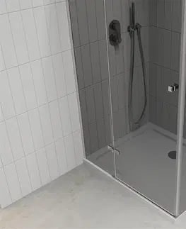 Vane MEXEN/S - Roma sprchovací kút 90x120, grafit, chróm + biela vanička so sifónom 854-090-120-01-40-4010
