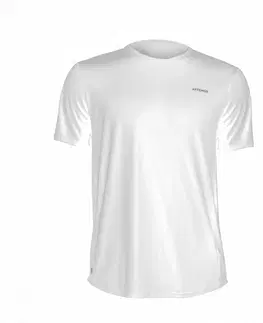 bedminton Pánske tenisové tričko TTS100 Club biele