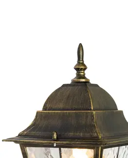 Vonkajsie nastenne svietidla Vintage vonkajšia nástenná lampa starožitná zlatá - Antigua Up