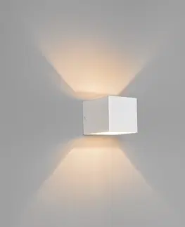 Nastenne lampy Sada 2 moderných nástenných svietidiel biela - Transfer