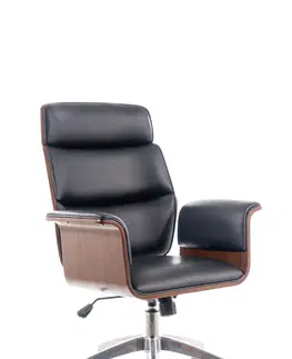 Kancelárske stoličky Signal Kancelárska stolička OREGON čierna eko koža