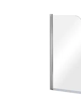 Sprchové dvere HOPA - Vaňová zástena PRIME 1 - FARBA rámu - Chróm / Leštený hliník (ALU), Rozmer A - 70 cm, Smer zatvárania - Univerzálne Ľavé / Pravé, Výplň - Číre bezpečnostné sklo - 5 mm BCPRIM70CC
