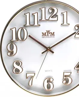 Hodiny Nástenné hodiny MPM, 3222.00 - biela, 30cm