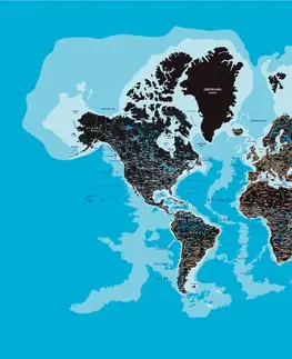 Samolepiace tapety Samolepiaca tapeta moderná mapa sveta
