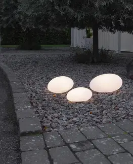 Solárne dekoračné osvetlenie STAR TRADING Solárne LED svietidlo Globy v tvare kameňa 26,5 cm