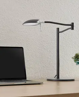 Stolové lampy na písací stôl Lucande Stolná LED lampa Lucande Dessania, flexibilná