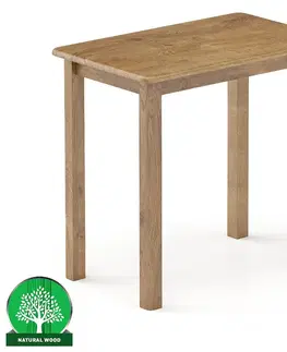 Borovicové stoly Stôl borovica ST104-80x75x50 dub