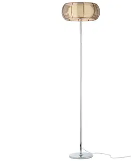 Stojacie lampy Brilliant Stojaca lampa Relax vznešené kovové tienidlo