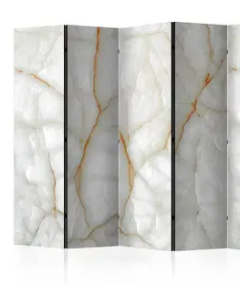 Paravány Paraván White Marble Dekorhome 225x172 cm (5-dielny)