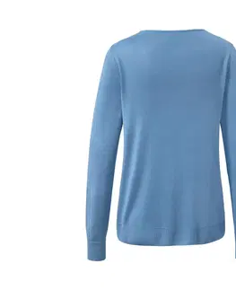 Shirts & Tops Pulóver z jemného úpletu, modrý