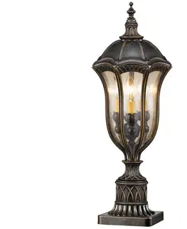 Záhradné lampy Elstead Elstead FE-BATONRG3 - Vonkajšia lampa BATON 3xE14/60W/230V IP44 