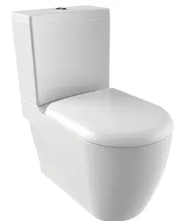 Kúpeľňa SAPHO - GRANDE WC kombi XL, spodný / zadný odpad, biela GR360