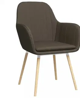 Jedálenské stoličky a kreslá Jedálenská stolička 4 ks látka / bukové drevo Dekorhome Vínová