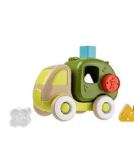 Hračky - dopravné stroje a traktory CHICCO - Auto smetiarske recyklačné s vkladacími kockami Eco+
