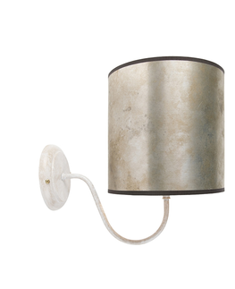 Nastenne lampy Klasická nástenná lampa béžová so zinkovým tienidlom - Matt