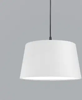 Zavesne lampy Moderná závesná lampa čierna s bielym tienidlom 45 cm - Pendel