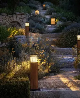 Solárne svetlá so senzorom pohybu Les Jardins Solárne chodníkové LED Tekura, Duratek sivé/sivé