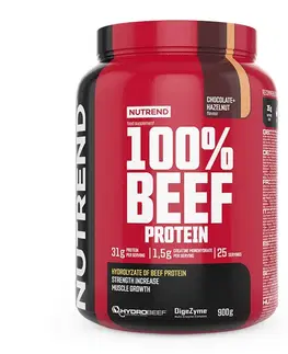 Proteíny Hoväzia bielkovina Nutrend 100% Beef Protein 900g mandle+pistácie
